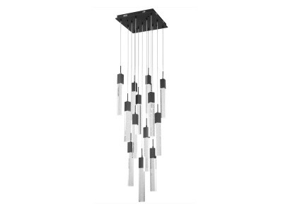 The Original Glacier LED Pendant in Black (192|HF1905-13-GL-BK)