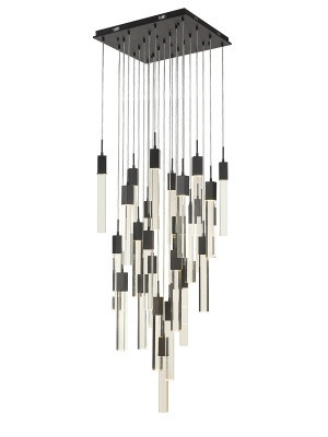 The Original Glacier LED Pendant in Black (192|HF1904-25-GL-BK-C)