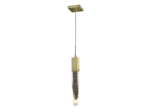 Aspen LED Pendant in Brushed Brass (192|HF1901-1-AP-BB)