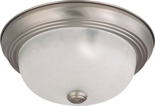 Close to Ceiling Brushed Nickel Two Light Flush Mount in Brushed Nickel (72|60-3261)