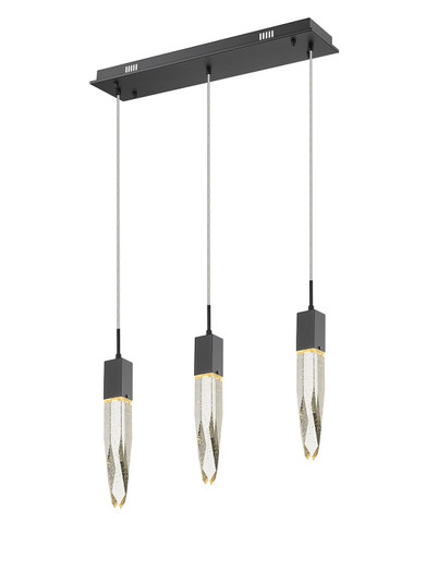 Aspen LED Pendant in Black (192|HF1900-3-AP-BK)