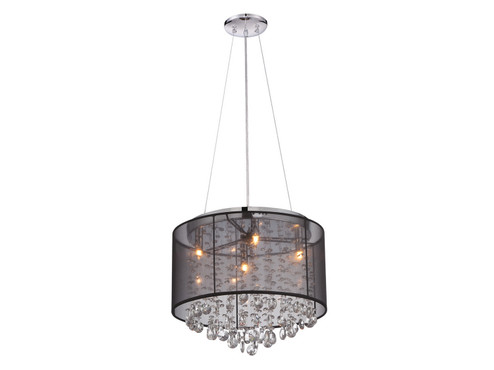 Riverside Dr. LED Dual Sconce in Black Organza Silk (192|HF1504-BLK)
