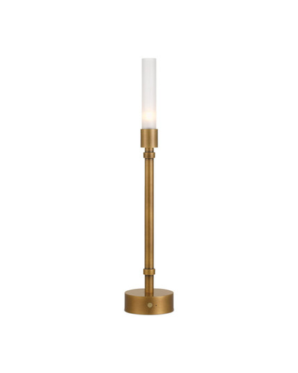Paseo One Light Table Lamp in Polished Antique Brass/Frosted (142|6700-0013)