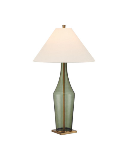 Olive One Light Table Lamp in Green/Antique Brass (142|6000-1010)