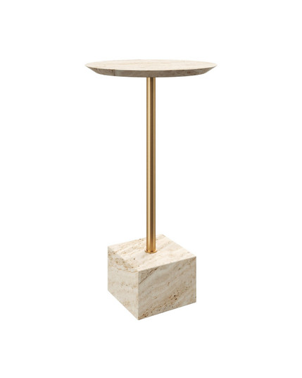 Prado Drinks Table in Natural/Polished Brass (142|4000-0240)
