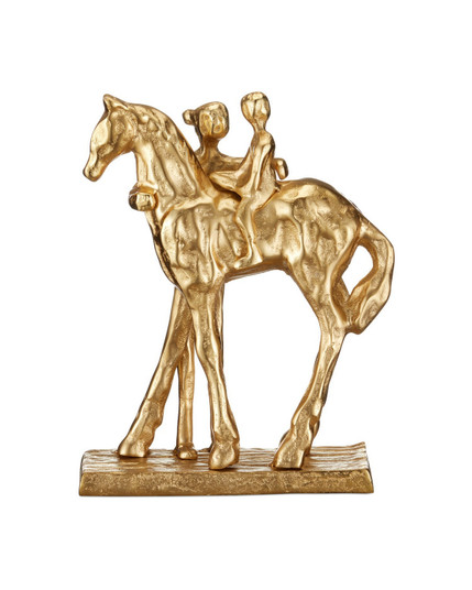 Dujardin Equestrian Sculpture in Gold (142|1200-1033)
