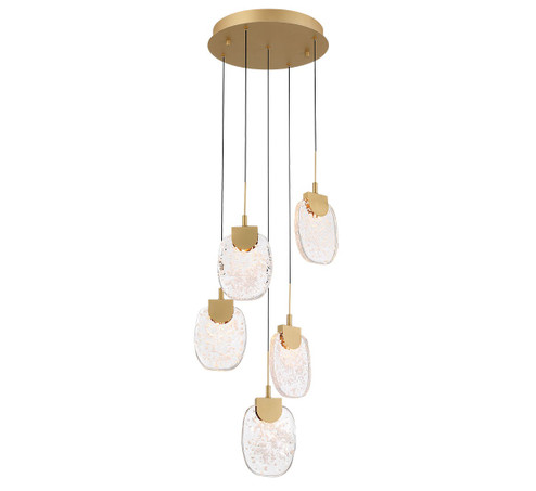 Castelo LED Chandelier in Painted Antique Brass (541|12297-030)