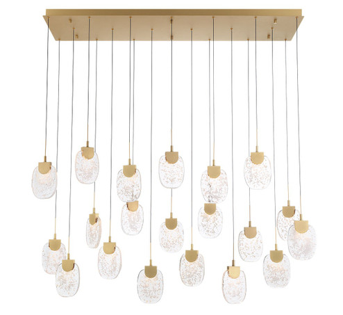 Castelo LED Chandelier in Painted Antique Brass (541|12295-030)