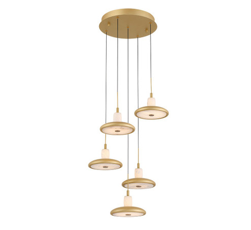 Mantova LED Chandelier in Painted Antique Brass (541|12268-030)