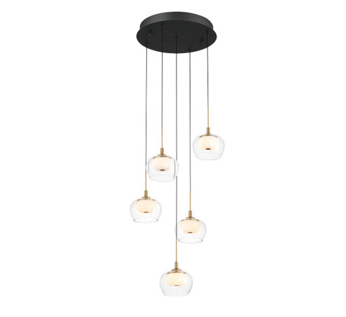 Manarola LED Chandelier in Matte Black (541|12266-02)