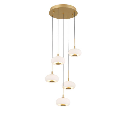 Adelfia LED Chandelier in Painted Antique Brass (541|12265-030)