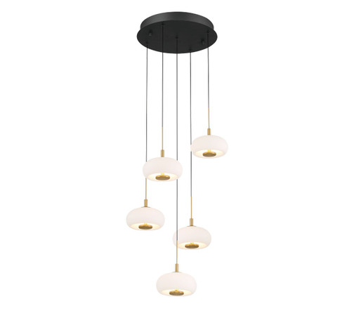 Adelfia LED Chandelier in Matte Black (541|12265-02)