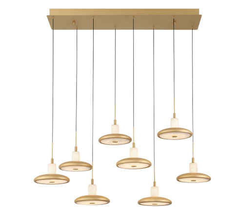 Mantova LED Chandelier in Painted Antique Brass (541|12258-030)