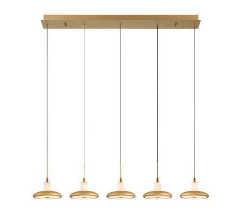Mantova LED Chandelier in Painted Antique Brass (541|12257-030)