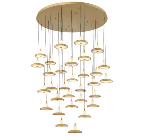 Mantova LED Chandelier in Painted Antique Brass (541|12256-030)