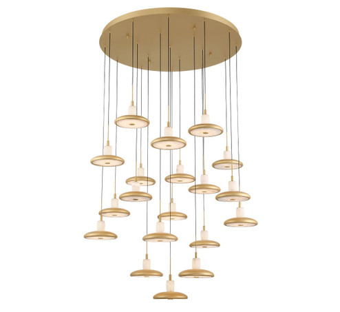 Mantova LED Chandelier in Painted Antique Brass (541|12255-030)