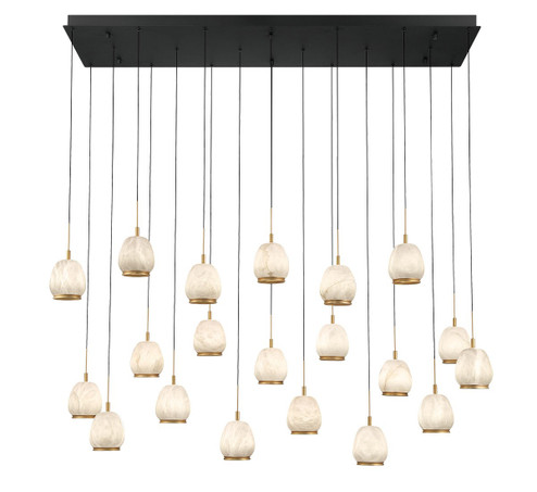 Lucidata LED Chandelier in Matte Black (541|12250-02)