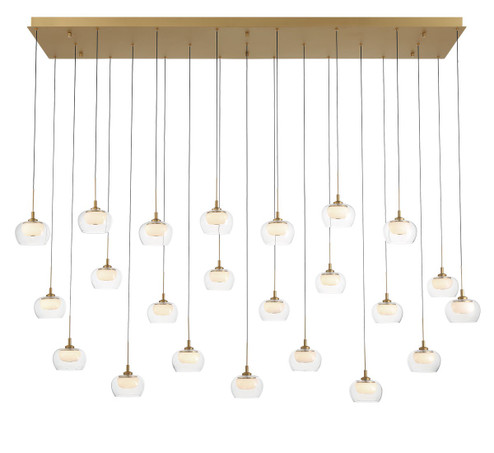 Manarola LED Chandelier in Painted Antique Brass (541|12245-030)