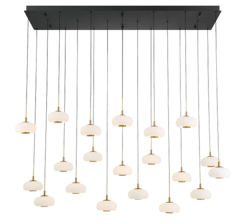 Adelfia LED Chandelier in Matte Black (541|12242-02)