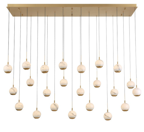 Baveno LED Chandelier in Painted Antique Brass (541|12241-030)