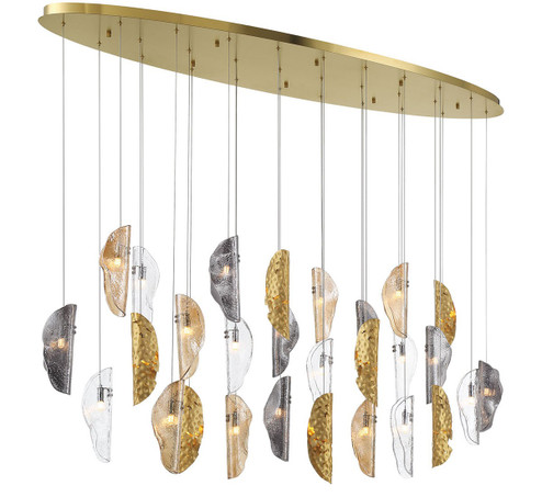 Sorrento LED Chandelier in Plated Brushed Gold (541|12221-024-07)