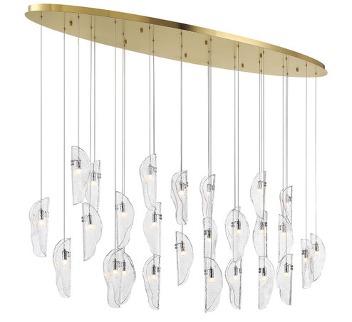 Sorrento LED Chandelier in Plated Brushed Gold (541|12221-017-07)