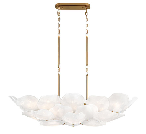 Corato 26 Light Island Chandelier in Brushed Brass (541|12204-039)