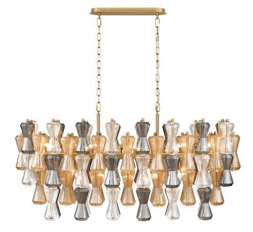 Veneto 13 Light Chandelier in Aged Brass (541|12198-022)
