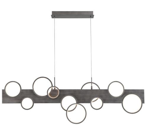 Torino LED Chandelier in Brushed Vintage Grey (541|12195-042)