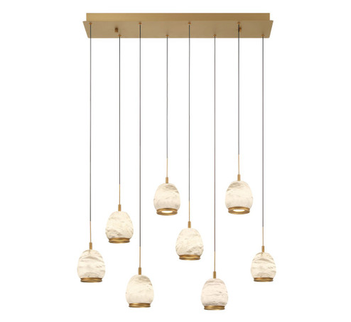 Lucidata LED Chandelier in Painted Antique Brass (541|12140-030)