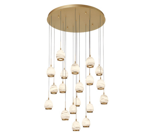 Lucidata LED Chandelier in Painted Antique Brass (541|12138-030)