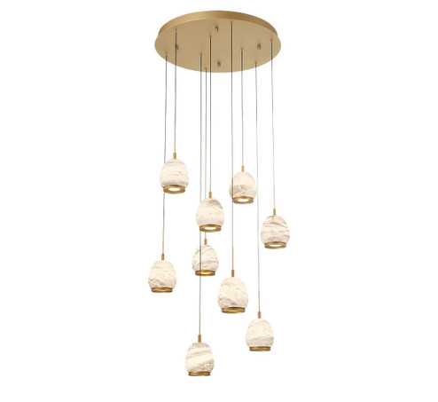 Lucidata LED Chandelier in Painted Antique Brass (541|12137-030)