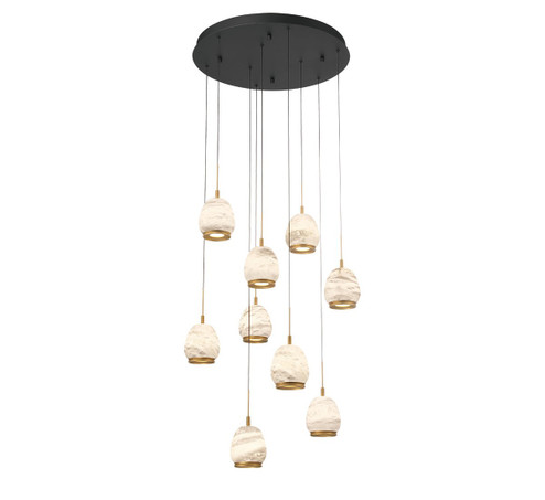 Lucidata LED Chandelier in Matte Black (541|12137-02)