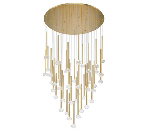 Soffio LED Chandelier in Plated Brushed Gold (541|12112-07)