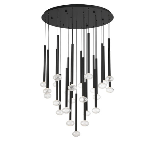 Soffio LED Chandelier in Matte Black (541|12111-02)