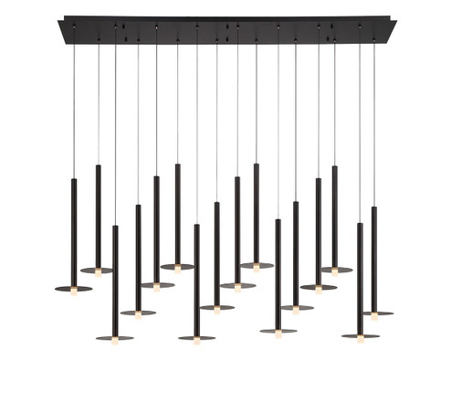 Piatto LED Chandelier in Matte Black (541|12108-02)