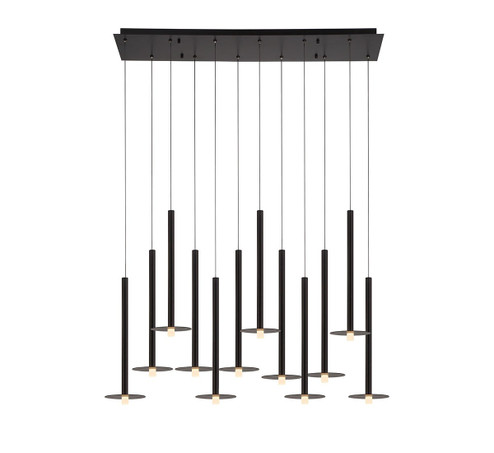 Piatto LED Chandelier in Matte Black (541|12107-02)