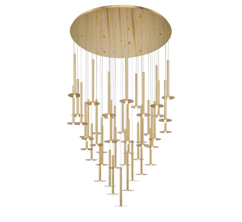 Piatto LED Chandelier in Plated Brushed gold (541|12106-07)