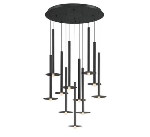 Piatto LED Chandelier in Matte Black (541|12104-02)