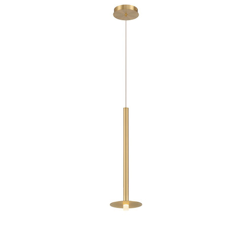 Piatto LED Pendant in Plated Brushed Gold (541|12103-07)
