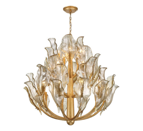 Brindisi 20 Light Chandelier in Gold Leaf (541|12049-028)