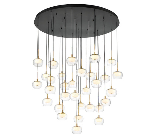 Manarola LED Chandelier in Matte Black (541|10215-02)