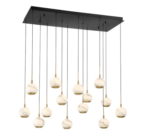 Baveno LED Chandelier in Matte Black (541|10209-02)