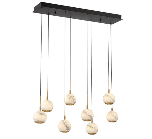 Baveno LED Chandelier in Matte Black (541|10207-02)