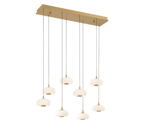 Adelfia LED Chandelier in Antique Brass (541|10198-030)