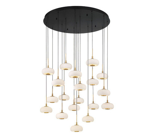 Adelfia LED Chandelier in Matte Black (541|10196-02)