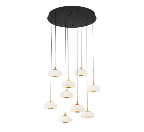 Adelfia LED Chandelier in Matte Black (541|10195-02)