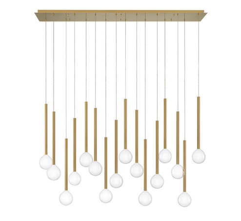 Positano LED Chandelier in Plated Brushed Gold (541|10152-07)
