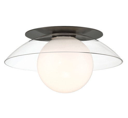 Ancona One Light Ceiling / Wall Mount in Metallic Black (541|10124-06)