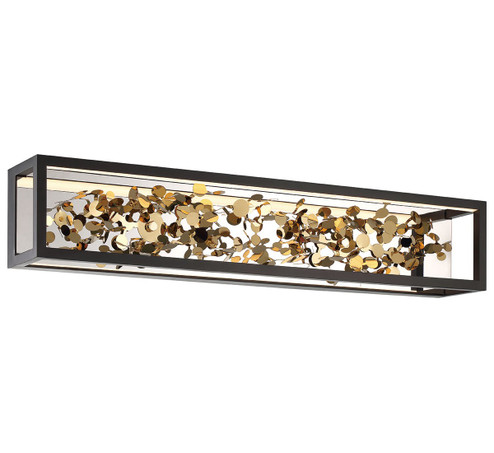 Terlizzi LED Wall Mount in Matte Black with Gold Accent (541|10112-02)